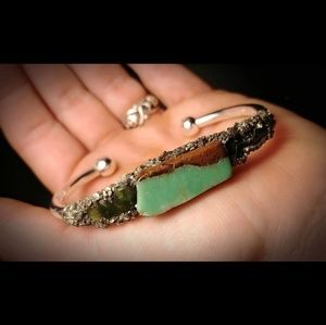 Handcrafted bangle bracelet cuff